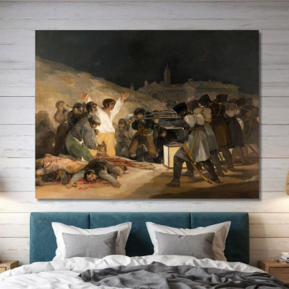 Il 3 Maggio 1808 Francisco de Goya fgy66 quadro stampato su tela