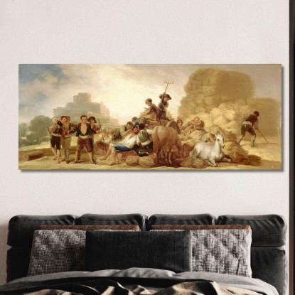 L'Aia Francisco de Goya fgy67 quadro stampato su tela