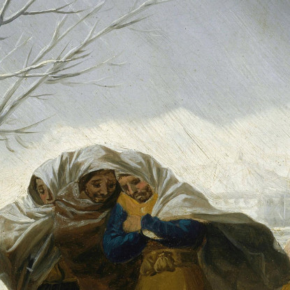 Scena Invernale Francisco de Goya fgy73 quadro stampato su tela