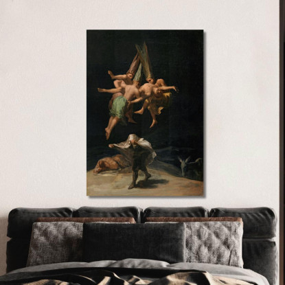 Il Volo Delle Streghe Francisco de Goya fgy74 quadro stampato su tela
