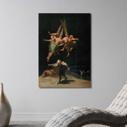 Il Volo Delle Streghe Francisco de Goya fgy74 quadro stampato su tela