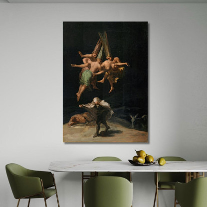 Il Volo Delle Streghe Francisco de Goya fgy74 quadro stampato su tela