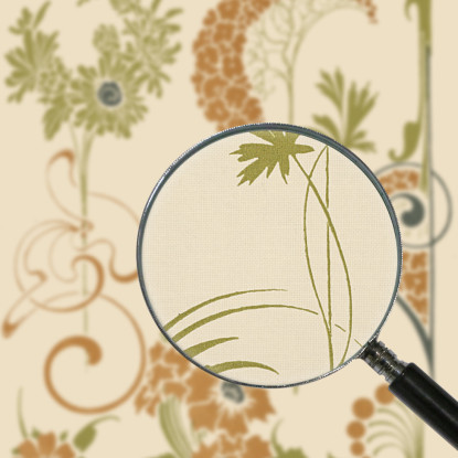Disegno Astratto Basato Su Fiori E Arabeschi Alphonse Mucha amu4 quadro stampato su tela