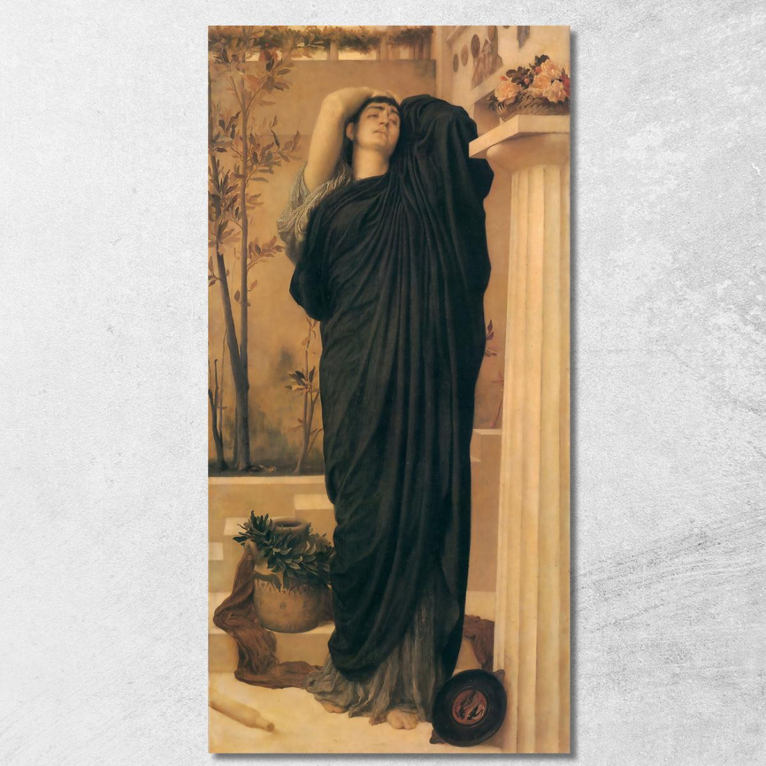 Elettra Alla Tomba Di Agamennone Frederic Leighton flg17 quadro stampato su tela