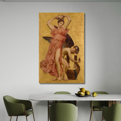 Erato Frederic Leighton flg19 quadro stampato su tela