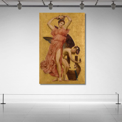 Erato Frederic Leighton flg19 quadro stampato su tela