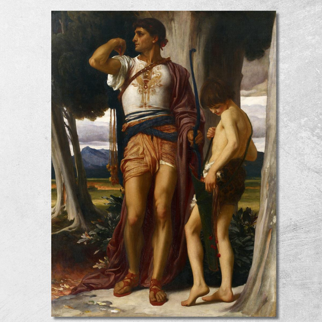 Il Segno Di Jonathan A David Frederic Leighton flg30 quadro stampato su tela