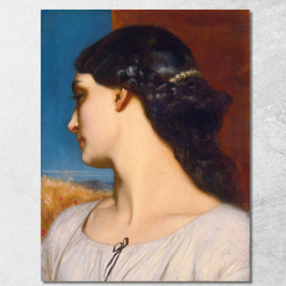 La Nanna Ore Soleggiate Frederic Leighton flg31 quadro stampato su tela