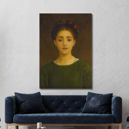Leandra Frederic Leighton flg33 quadro stampato su tela