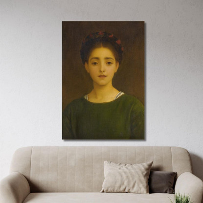 Leandra Frederic Leighton flg33 quadro stampato su tela