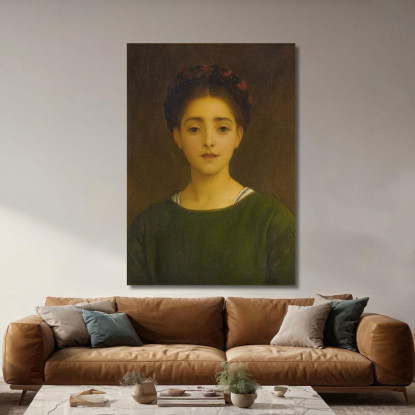 Leandra Frederic Leighton flg33 quadro stampato su tela