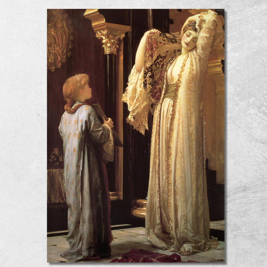Luce Dell'Harem Frederic Leighton flg35 quadro stampato su tela