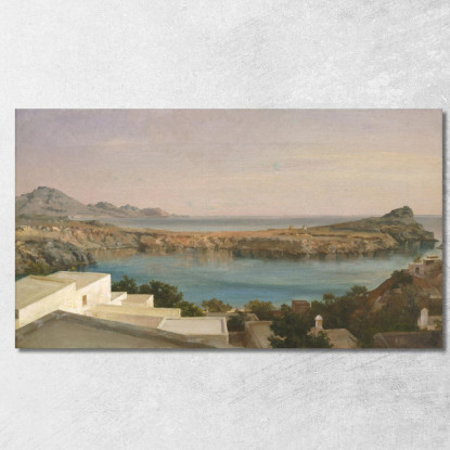 Lindos Rodi Frederic Leighton flg37 quadro stampato su tela