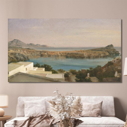 Lindos Rodi Frederic Leighton flg37 quadro stampato su tela