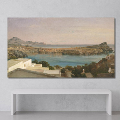 Lindos Rodi Frederic Leighton flg37 quadro stampato su tela