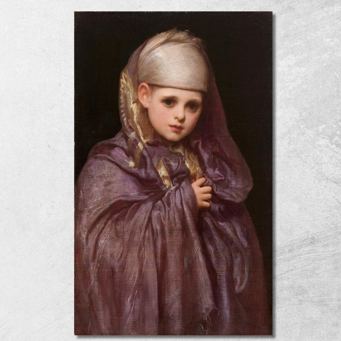 La Piccola Fatima Frederic Leighton flg38 quadro stampato su tela