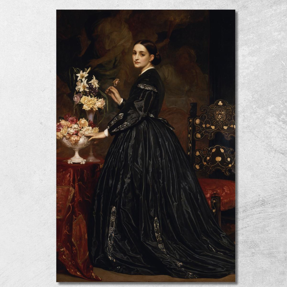 La Signora James Guthrie Frederic Leighton flg41 quadro stampato su tela