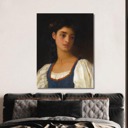 Nicandra Frederic Leighton flg43 quadro stampato su tela