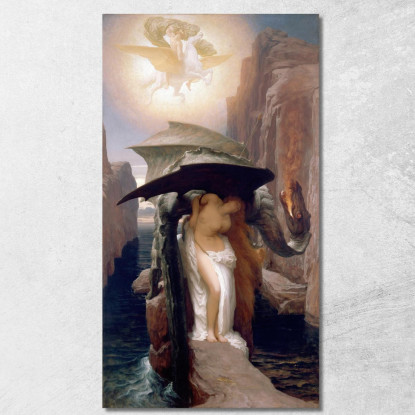 Perseo E Andromeda Frederic Leighton flg47 quadro stampato su tela