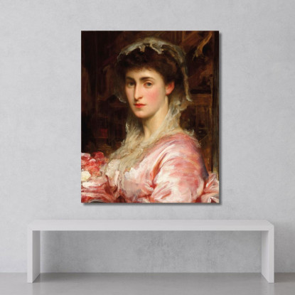 Ritratto Di Maggio Sartoris Frederic Leighton flg50 quadro stampato su tela