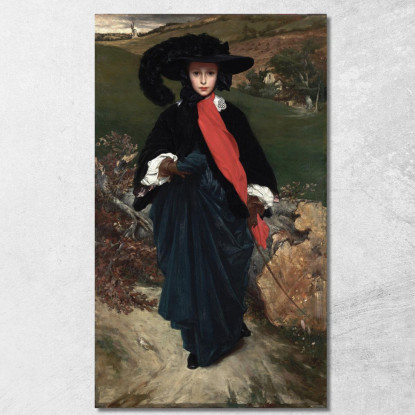 Ritratto Di Maggio Sartoris Frederic Leighton flg51 quadro stampato su tela