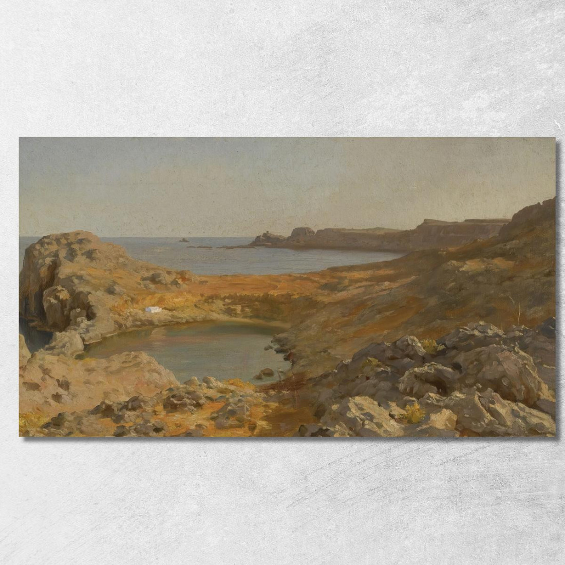 Baia Di San Paolo A Lindos Rodi Frederic Leighton flg54 quadro stampato su tela