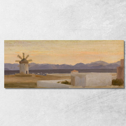 Le Montagne Dell'Asia Minore Da Rodi Frederic Leighton flg60 quadro stampato su tela