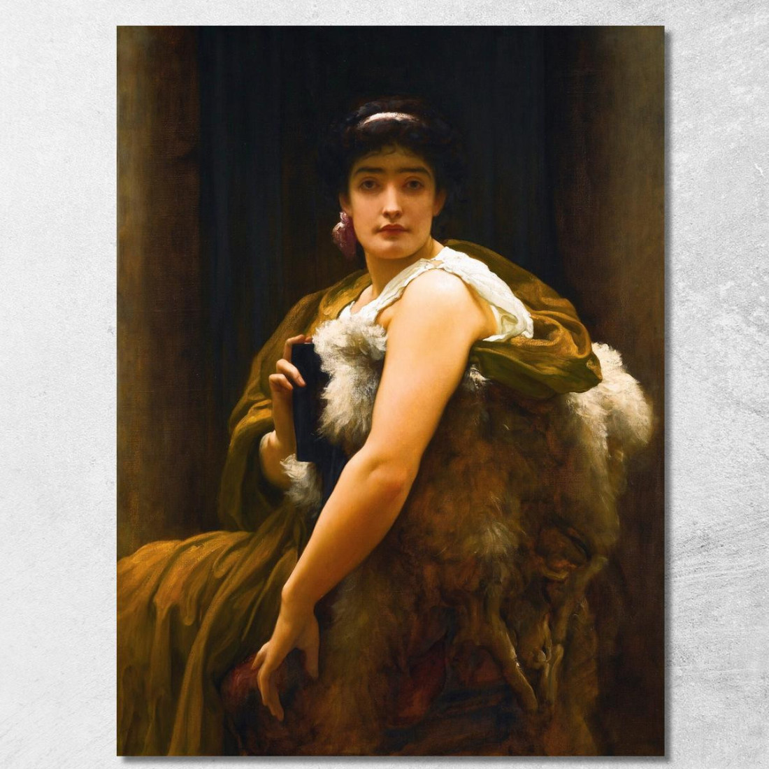 Tra Speranza E Paura Frederic Leighton flg63 quadro stampato su tela