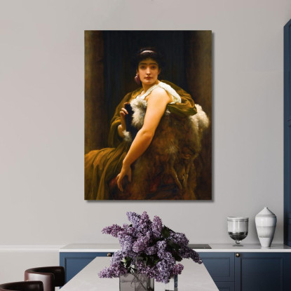 Tra Speranza E Paura Frederic Leighton flg63 quadro stampato su tela