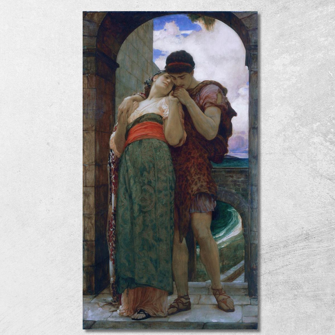 Sposato Frederic Leighton flg67 quadro stampato su tela