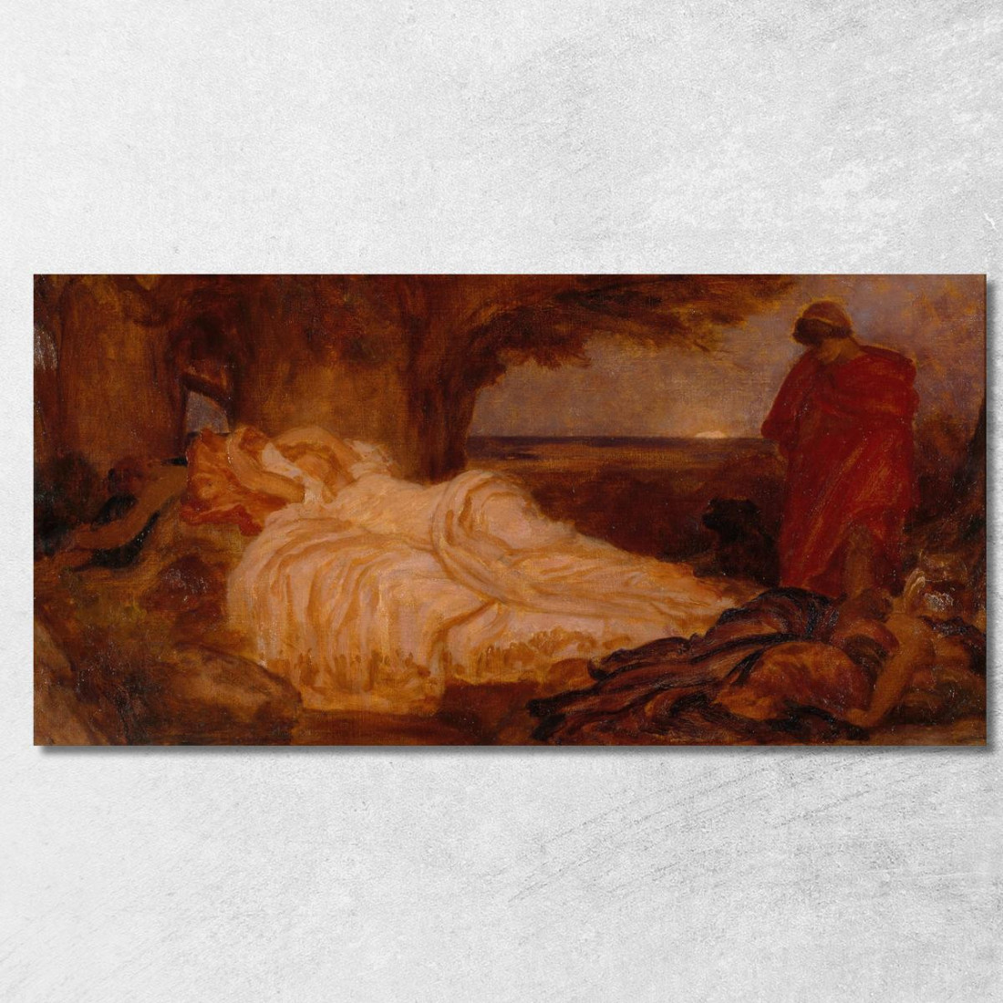 Studio Del Colore Per Cimone E Ifigenia Frederic Leighton flg69 quadro stampato su tela