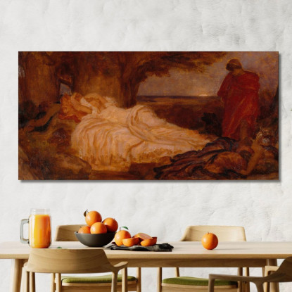 Studio Del Colore Per Cimone E Ifigenia Frederic Leighton flg69 quadro stampato su tela
