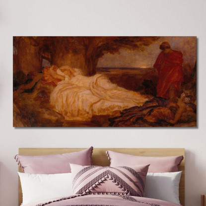 Studio Del Colore Per Cimone E Ifigenia Frederic Leighton flg69 quadro stampato su tela
