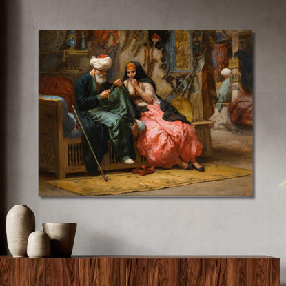 Un Gioiello Prezioso Frederick Arthur Bridgman fab3 quadro stampato su tela