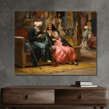 Un Gioiello Prezioso Frederick Arthur Bridgman fab3 quadro stampato su tela