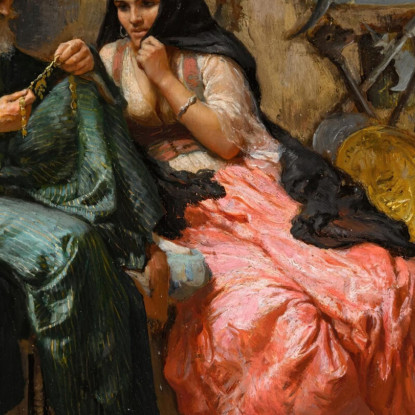 Un Gioiello Prezioso Frederick Arthur Bridgman fab3 quadro stampato su tela