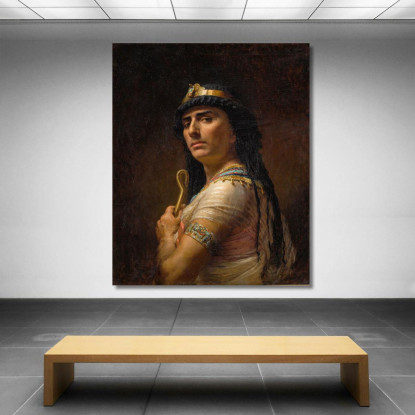 Un Prete Egiziano  Frederick Arthur Bridgman fab8 quadro stampato su tela
