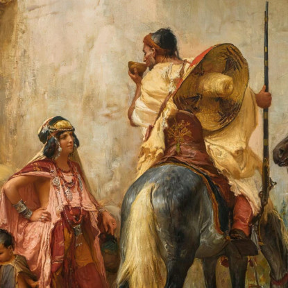 Strada In Algeria Frederick Arthur Bridgman fab50 quadro stampato su tela