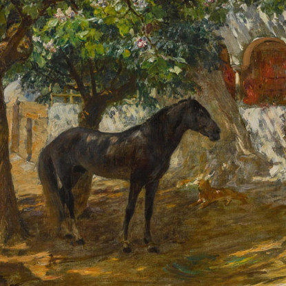 Villaggio Nel Sahara Frederick Arthur Bridgman fab71 quadro stampato su tela