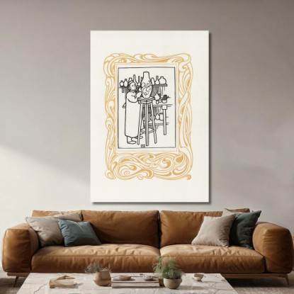 Ceramica Félix Vallotton fvl21 quadro stampato su tela