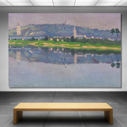 Oudon-Sur-Loire Félix Vallotton fvl42 quadro stampato su tela