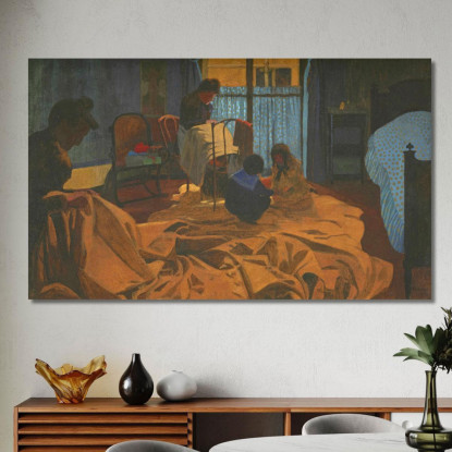 La Stanza Blu Della Lavandaia Félix Vallotton fvl57 quadro stampato su tela