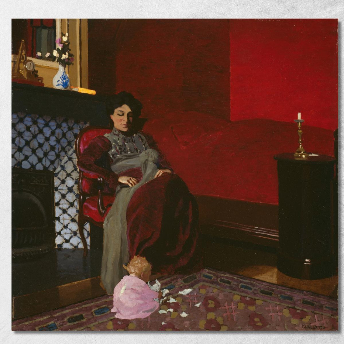 La Sala Rossa Etretat Félix Vallotton fvl64 quadro stampato su tela