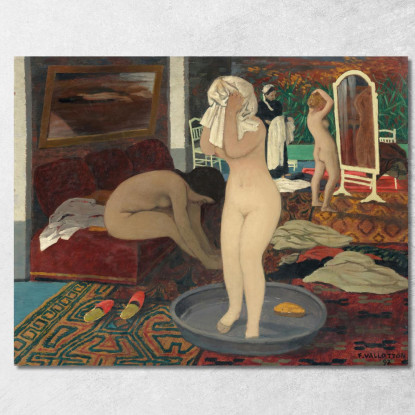 Donne Alla Loro Toilette Félix Vallotton fvl72 quadro stampato su tela