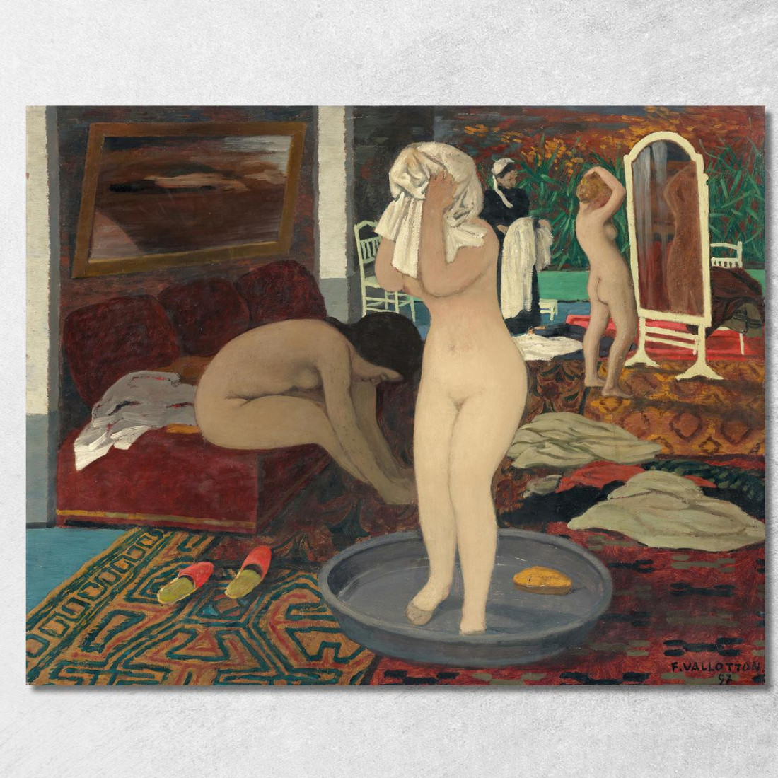 Donne Alla Loro Toilette Félix Vallotton fvl72 quadro stampato su tela