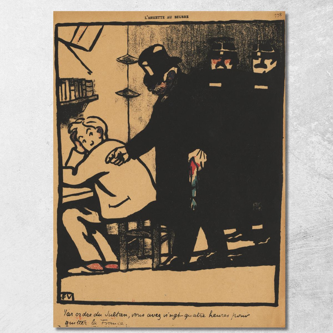 Crimini E Punizioni Per Ordine Del Sultano Félix Vallotton fvl75 quadro stampato su tela