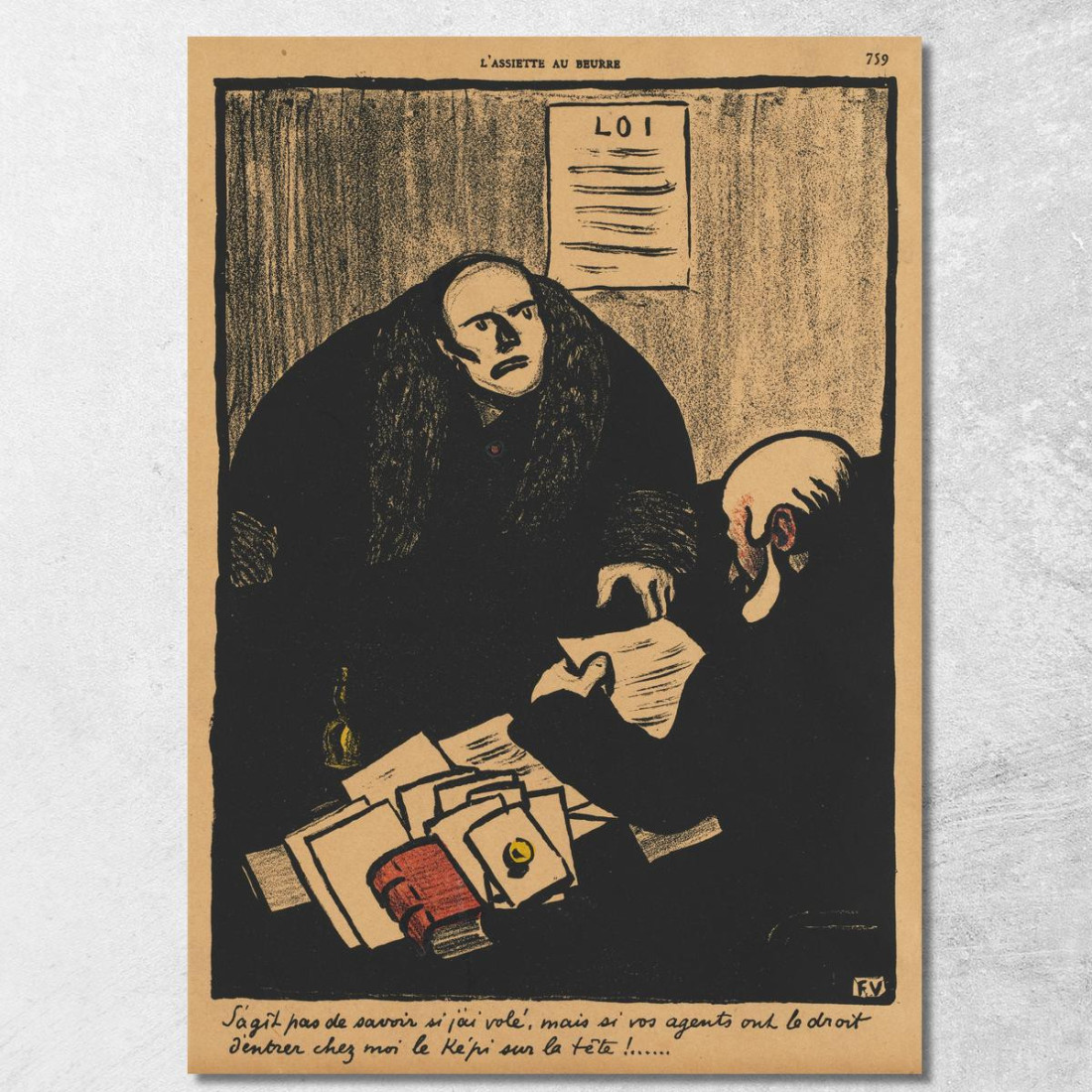 Crimini E Punizioni La Questione Non È Se Félix Vallotton fvl79 quadro stampato su tela