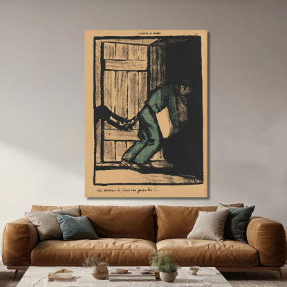 Crimini E Punizioni Puoi Urlare Félix Vallotton fvl80 quadro stampato su tela