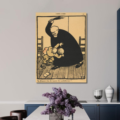 Crimini E Punizioni Imparerai Félix Vallotton fvl83 quadro stampato su tela