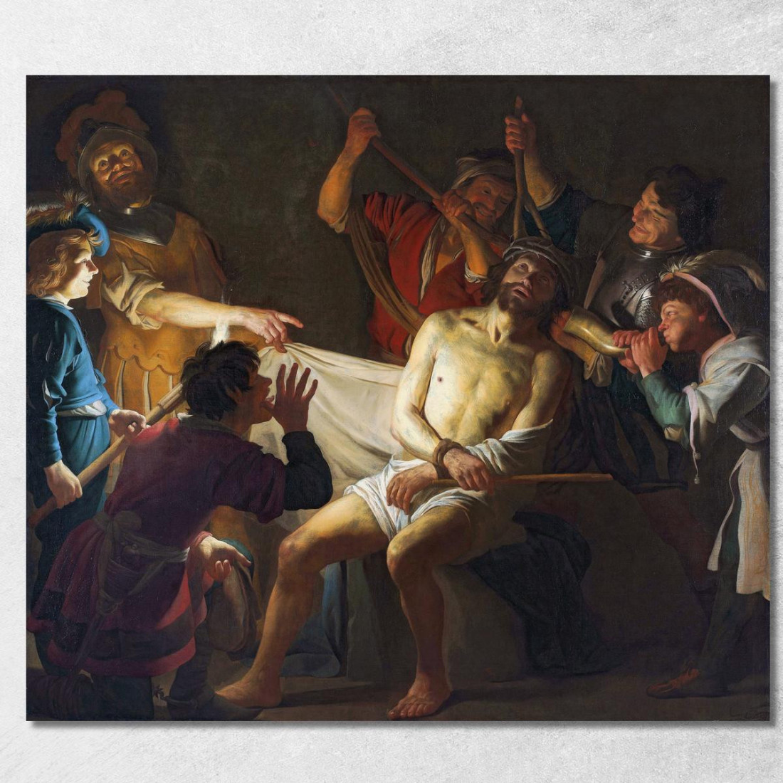 Cristo Coronato Di Spine 2 Gerard van Honthorst gvh13 quadro stampato su tela